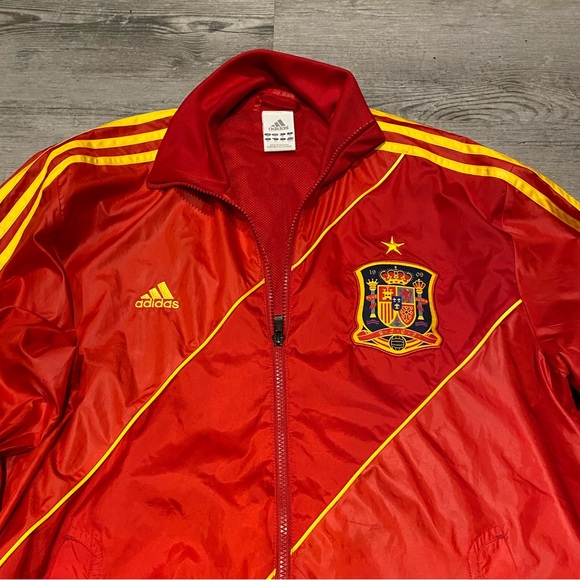 Adidas Authentic Red Spain Espana Soccer Jacket Men’s Size Medium - Picture 3 of 6